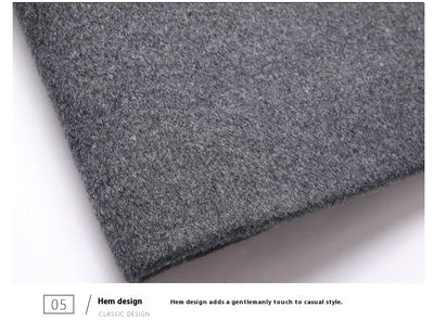 Abrigo de Lana Casual para Hombre con Gorro Desmontable - Image 28