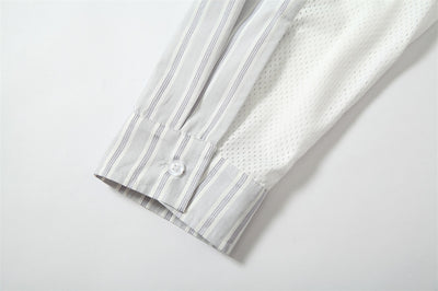 Camisa Manga Larga Hombre con Estampado de Letras Diseño Oversize - Image 14