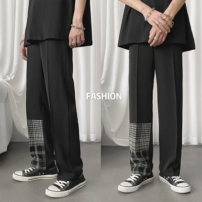 Pantalones Casuales Hombre con Costura Cuadrícula Novena - Image 8