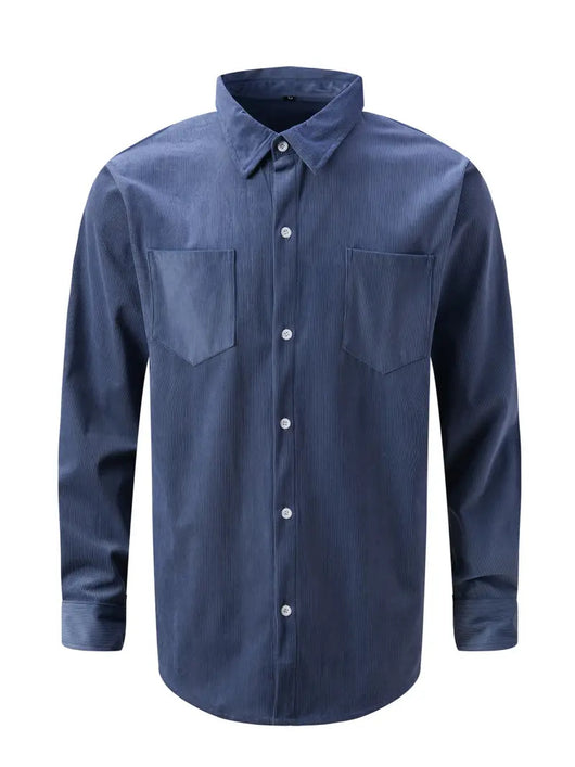 Camisa Manga Larga a Rayas Verticales Casual - Image 28