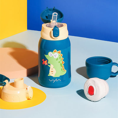 Vaso Térmico Portátil para Niños con Popote