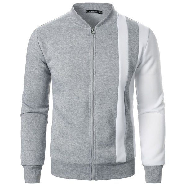 Chaqueta Hoodie Multicolor con Cierre y Cuello Alto