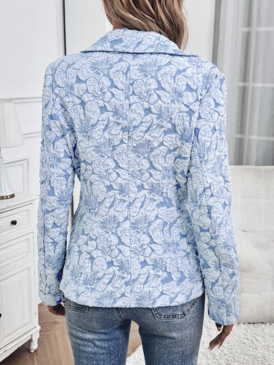 Blusa Elegante de Manga Larga con Estampado Floral - Image 3