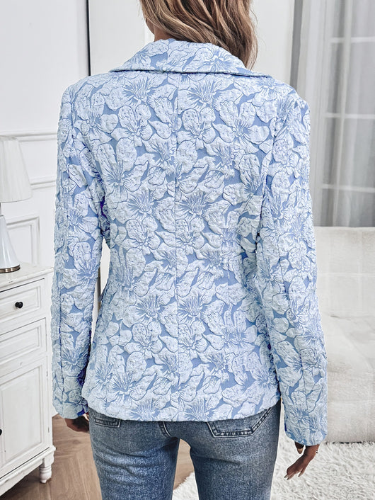 Blusa Elegante de Manga Larga con Estampado Floral - Image 3
