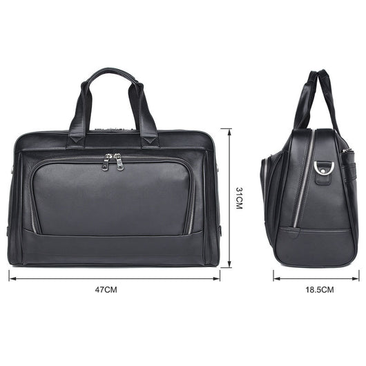 Maletín de Negocios en Cuero Genuino - Bolsa para Laptop 17" Premium Nappa - Image 15