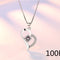 Women's Sweet Heart Shaped Heart Pendant Blanco 100PC B