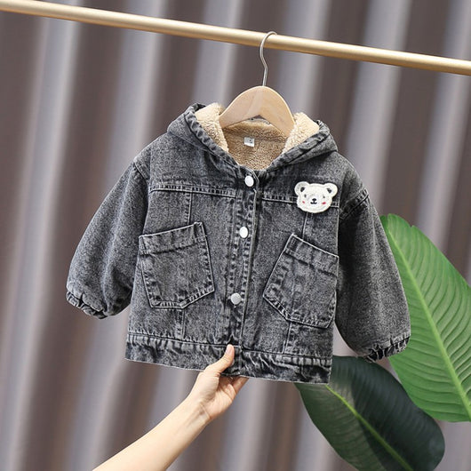 Chaqueta Denim Acolchada para Niños - Diseño Grueso y Cálido - Image 12