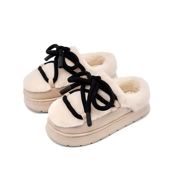 Pantuflas Plataforma para Mujer con Punta Cerrada - Uso Interior y Exterior
