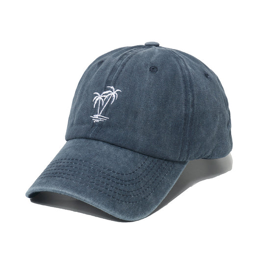 Gorra Vaquera Desgastada con Estampado de Coco y Palmera - Image 4