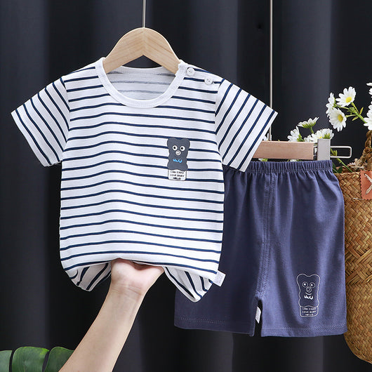 Conjunto Infantil de Algodón Puro con Manga Corta - Image 14
