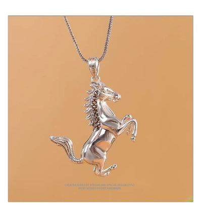 Colgante del Caballo del Zodiaco con Acabado Envejecido - Image 15