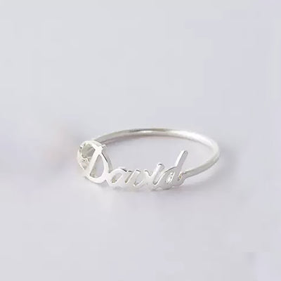Anillo Personalizado de Acero Inoxidable con Letras del Alfabeto Inglés - Image 8