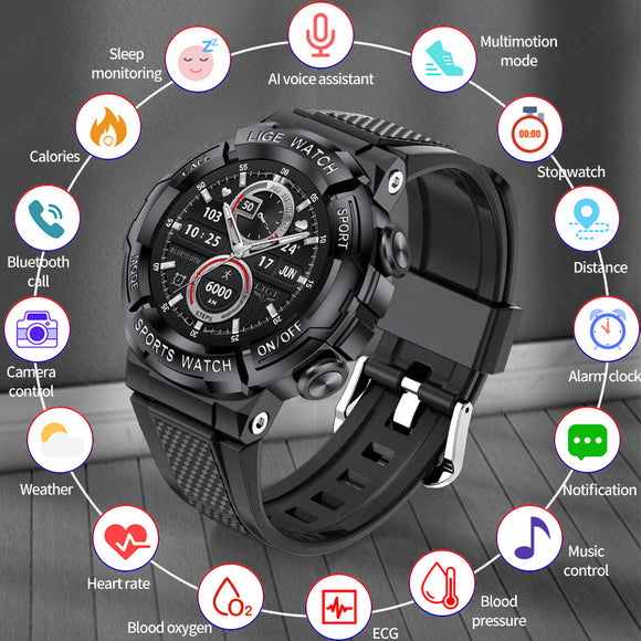 Reloj Inteligente con Monitoreo de Oxígeno en Sangre y Llamadas Bluetooth