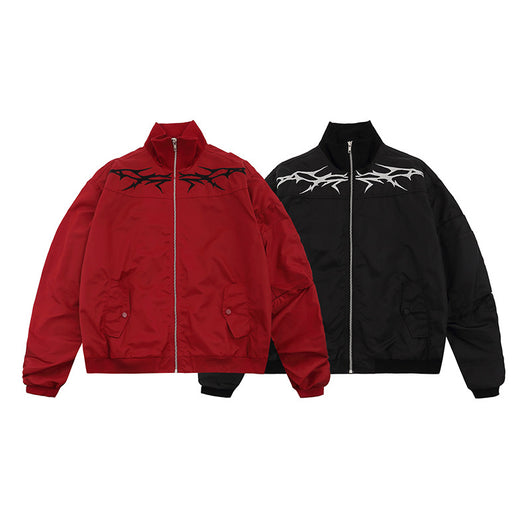 Chaqueta Bomber Street Cool con Bordados Auténticos