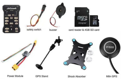 Módulo GPS M8N con Soporte Amortiguador y Fuente de Alimentación para Pixhawk 2.4.8 - Image 4