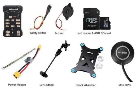 Módulo GPS M8N con Soporte Amortiguador y Fuente de Alimentación para Pixhawk 2.4.8 - Image 4