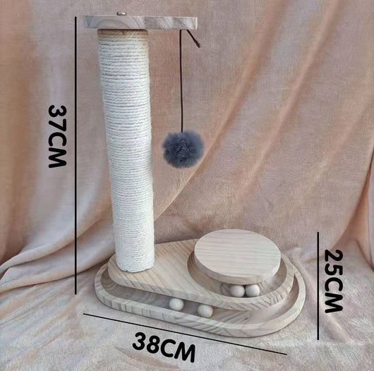 Juguete Giratorio para Gatos de Madera Maciza - Palo Interactivo Resistente y Divertido - Image 31