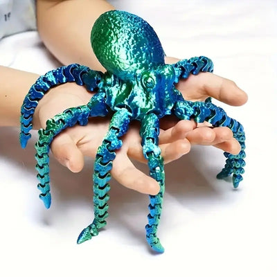 Pulpo Articulado con Impresión Adorable - Juguete Flexible - Image 17