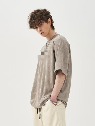 Sudadera Suede Holgada Estilo Americano para Hombre - Image 14