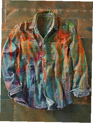 Camisa Retro de Manga Larga para Hombre - Image 21