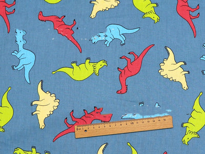 Juego de Telas de Algodón Estampado Dinosaurio de Cuatro Piezas - Image 6