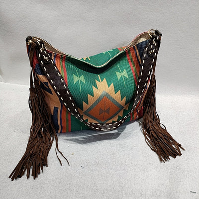 Bolso de Hombro Tejido a Mano en Algodón y Lino - Image 11