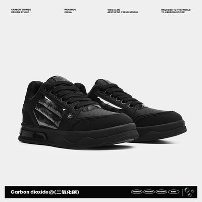 Tenis Plataforma Couple's Negro Estampado Estrella - Moda Urbana Coordinada - Image 6