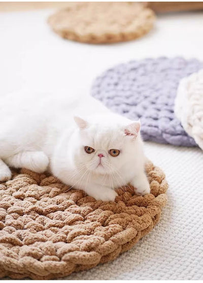 Cama Térmica Tejida a Mano para Perros y Gatos - Nido Acogedor de Lana - Image 15