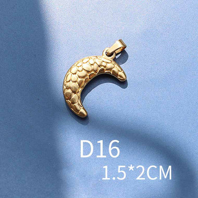 Dije Estrella de Mar Luna en Acero Titanio - Image 25
