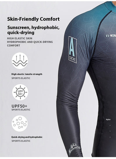 Traje de Baño Manga Larga Secado Rápido para Hombre - Image 15