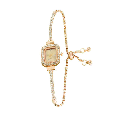 Reloj Pulsera Cuadrado con Diamantes y Diseño de Cuerda Trenzada - Image 9