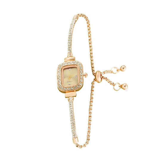 Reloj Pulsera Cuadrado con Diamantes y Diseño de Cuerda Trenzada - Image 9