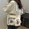 Bolsa Tote Amplia de Diseño Minimalista Japonés para Uso Casual