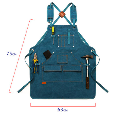Delantal de Jardinería para Hombre Resistente al Agua con Estampado Floral - Image 9