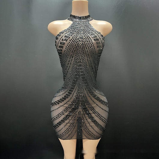 Vestido Entallado Elegante con Chaleco de Alta Calidad