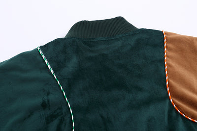 Chaqueta de Béisbol Terciopelo Bordado - Abrigo de Algodón Premium - Image 12