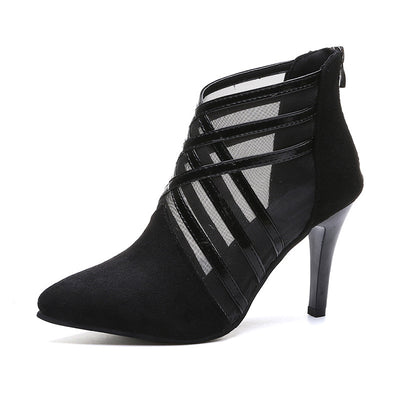 Tacones Stiletto de Punta Fina con Malla - Image 12
