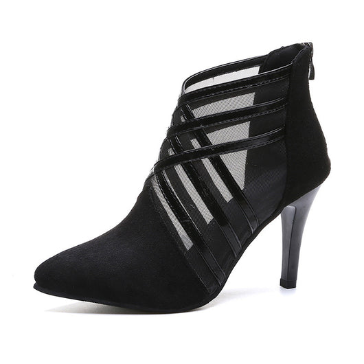 Tacones Stiletto de Punta Fina con Malla - Image 12