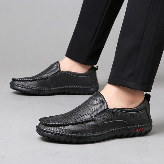 Zapatos Casuales de Cuero para Hombre - Estilo Moderno y Versátil - Image 4