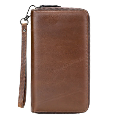 Cartera Larga de Cuero Genuino para Hombre con Cierre de Cremallera - Image 4