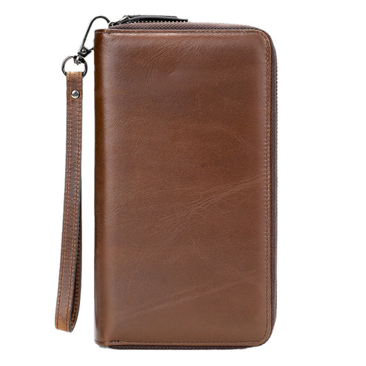 Cartera Larga de Cuero Genuino para Hombre con Cierre de Cremallera - Image 4
