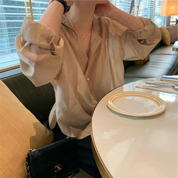 Blusa Larga de Tencel con Diseño Elegante para Mujer