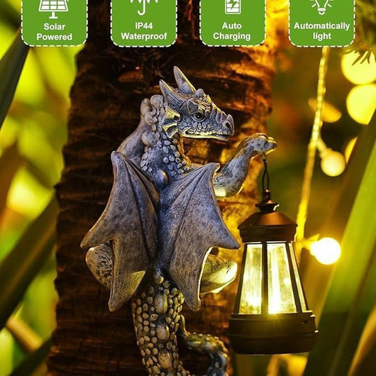 Lámpara Dinosaurio Solar para Jardín - Decoración Exterior Iluminada - Image 9