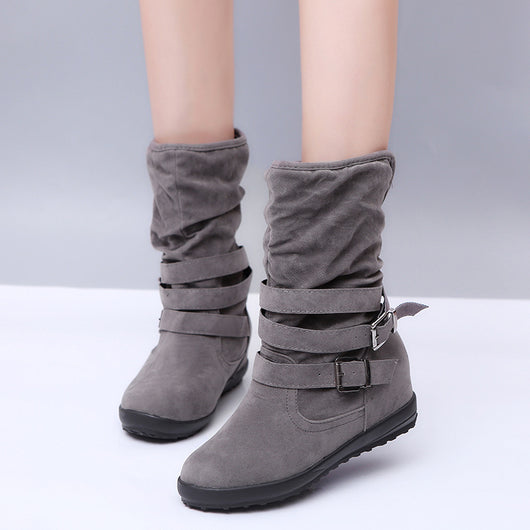 Botas de Algodón Forradas en Fleece con Doble Hebilla - Image 12