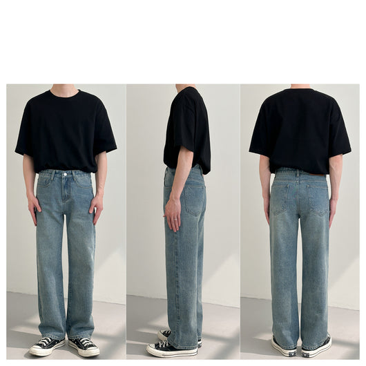 Jeans Rectos Holgados para Hombre - Versátiles y Cómodos - Image 8