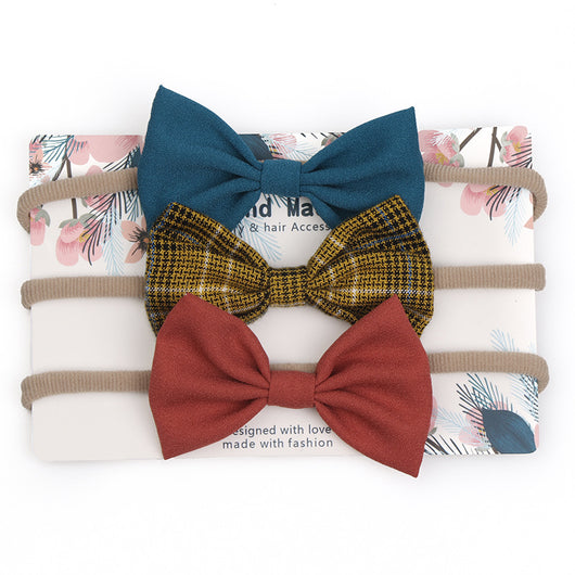 Diadema Elástica sin Costuras con Moño Grande para Bebé - Image 17