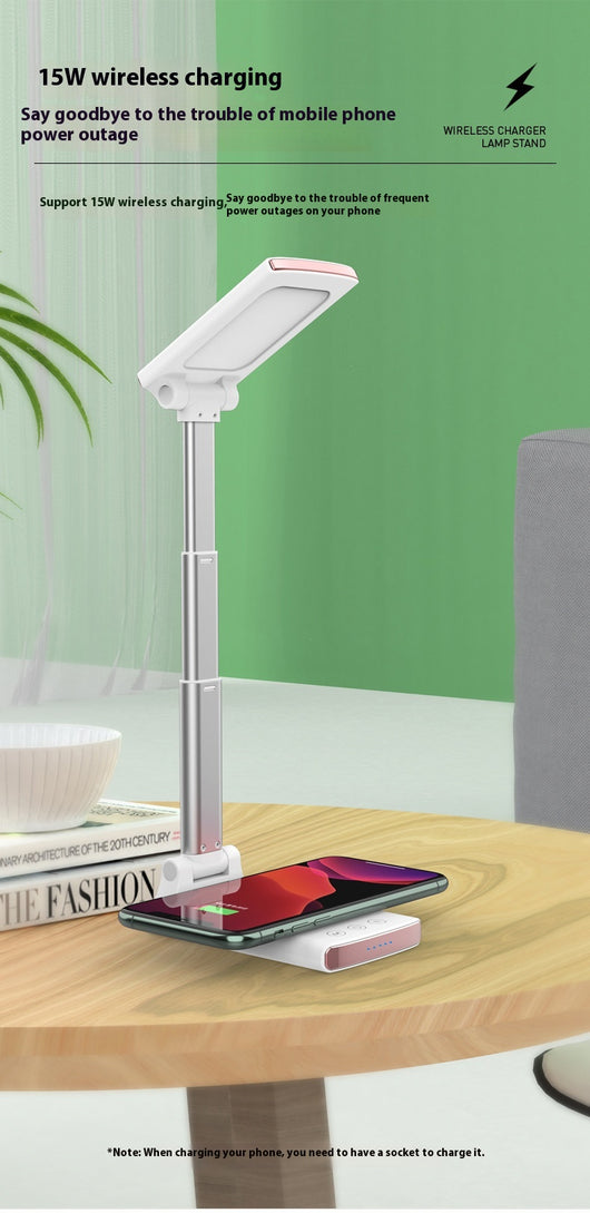 Lámpara LED de Escritorio 3 en 1 con Cargador Inalámbrico y Luz Nocturna - Image 15
