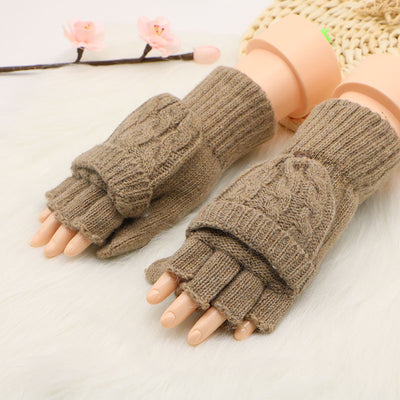 Guantes de Lana Convertibles con Mitones Ajustables para Hombre y Mujer - Image 5