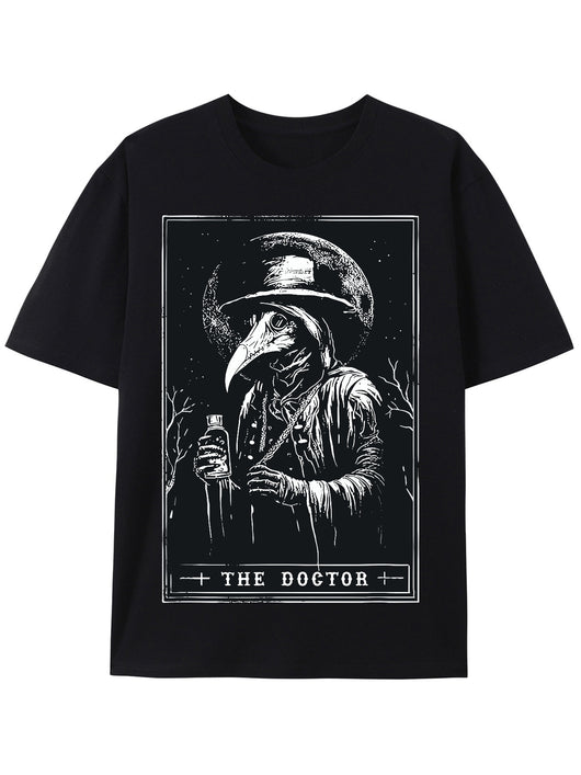 Camiseta Casual de Algodón para Hombre con Estampado de Horror y Misterio - Image 12