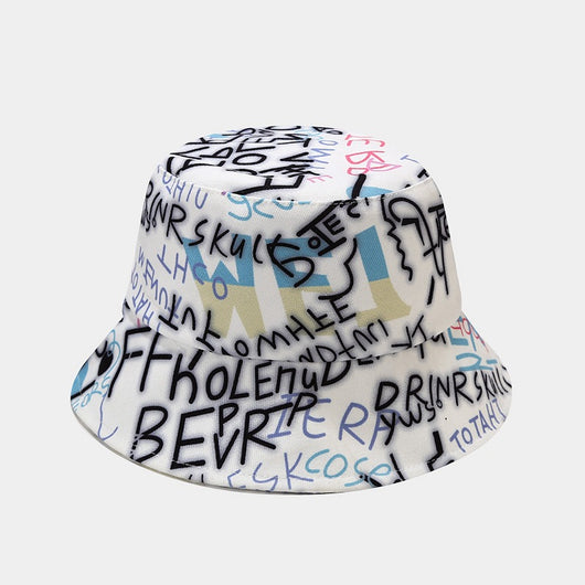 Gorra de Pescador con Alfabeto Graffiti Creativo - Image 3